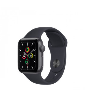 ساعت هوشمند اپل واچ سری  SE 2021 مدل Space Gray Aluminum Case with Midnight Sport Band 40mm