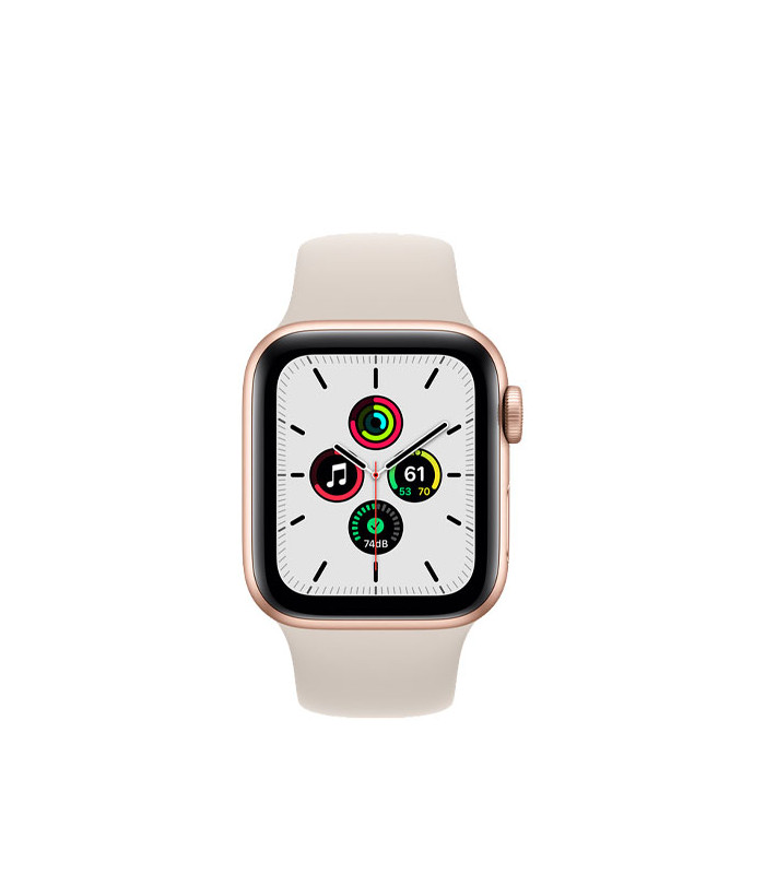 ساعت هوشمند اپل واچ سری  SE 2021 مدل Gold Aluminum Case With Starlight Sport Band 40mm
