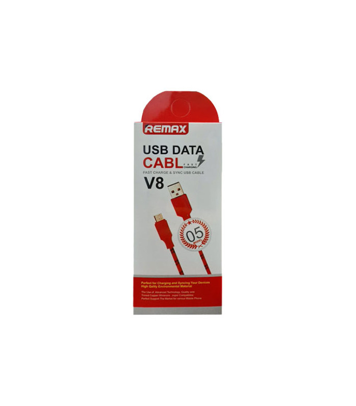 کابل USB به MicroUSB ریمکس مدل V8 طول 1 متر