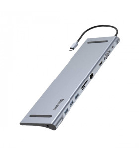 هاب 10 پورت باسئوس مدل Enjoyment Series 10 in 1 Type-C Notebook CATSX-F0G