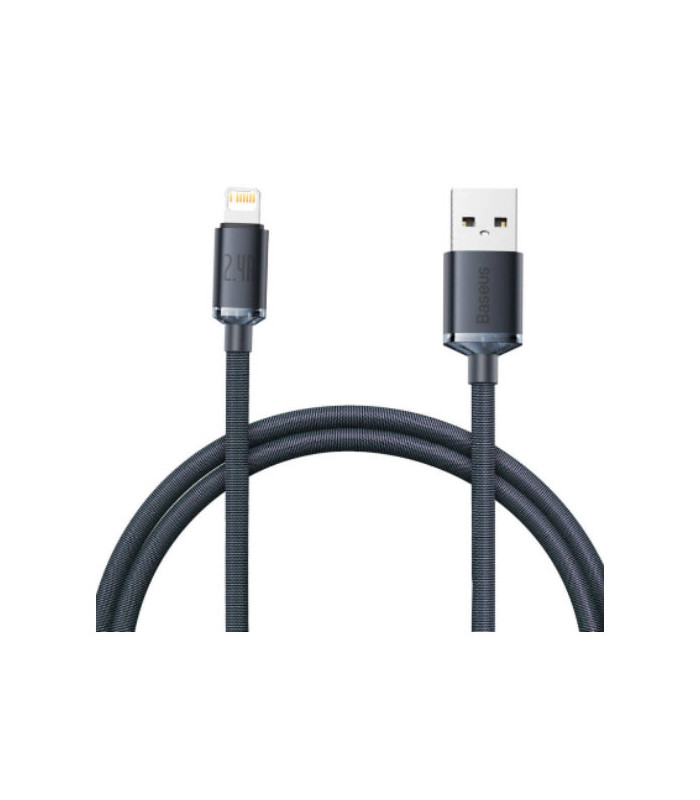 کابل Lightning باسئوس مدل Crystal Shine Fast Charging Data طول 1.2 متر