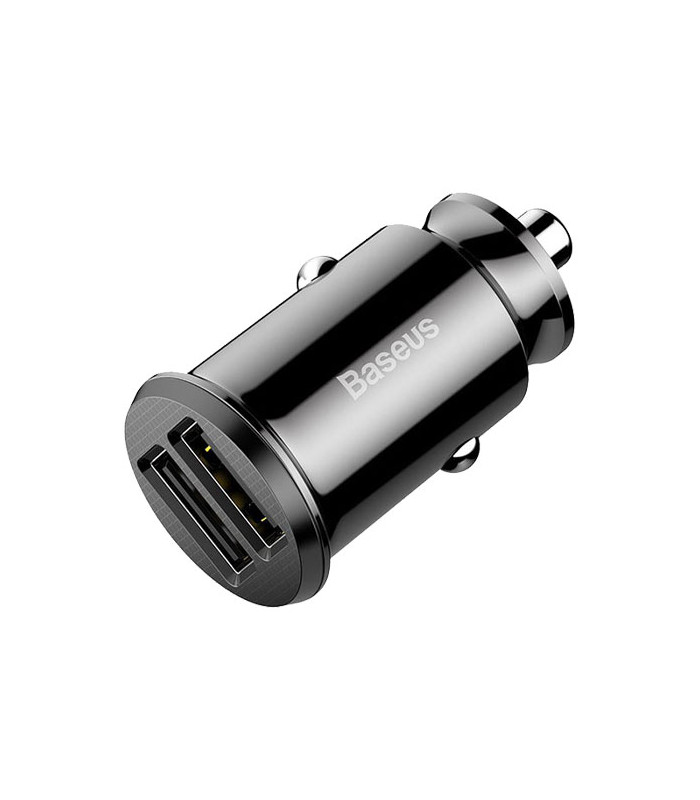 شارژر فندکی دو پورت باسئوس مدل Grain Car Charger CCALL-ML01