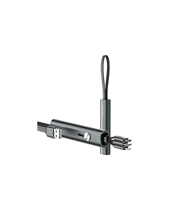 کابل سه سر الدینیو مدل LDNIO LC99  3 in 1 Stick Management طول 30 سانتی متر