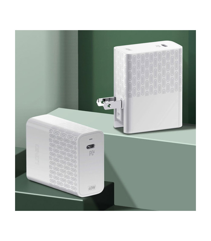 شارژر دیواری فست شارژ الدینیو مدل A1405C 40W همراه کابل