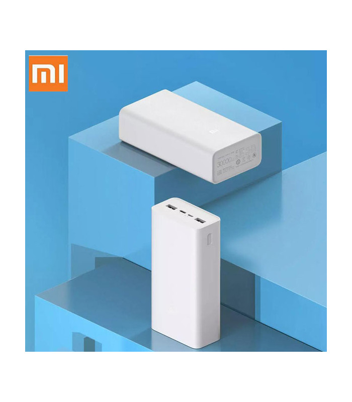 پاوربانک شیائومی مدل Mi power Bank 3 Quick Charge Edition PB3018ZM با ظرفیت 30000 میلی آمپر