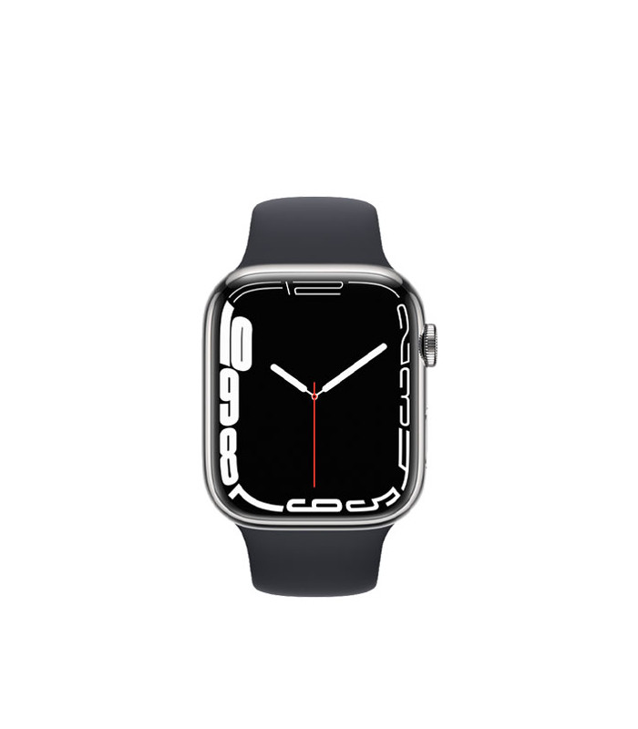 ساعت هوشمند اپل واچ سری 7 مدل Silver Aluminum Case with Sport Band 45mm