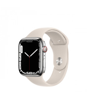 ساعت هوشمند اپل واچ سری 7 مدل Silver Aluminum Case with Sport Band 45mm