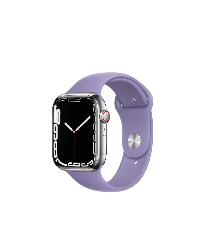 ساعت هوشمند اپل واچ سری 7 مدل Silver Aluminum Case with Sport Band 45mm