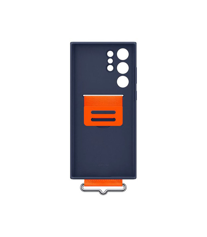 کاور سیلیکونی گوشی مدل Silicone Cover with Strap مناسب برای گوشی Galaxy S22 Ultra