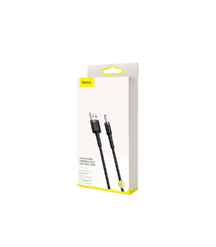 کابل شارژ سوزنی باسئوس مدل Cafule USB To DC 3.5MM CADKLF-G1 طول 1 متر