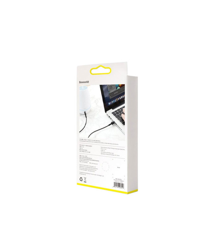 کابل شارژ سوزنی باسئوس مدل Cafule USB To DC 3.5MM CADKLF-G1 طول 1 متر