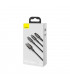 کابل سه سر باسئوس مدل Tungsten Gold USB to M+L+C CAMLTWJ-01 طول 1.5 متر