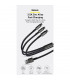 کابل سه سر باسئوس مدل Tungsten Gold USB to M+L+C CAMLTWJ-01 طول 1.5 متر