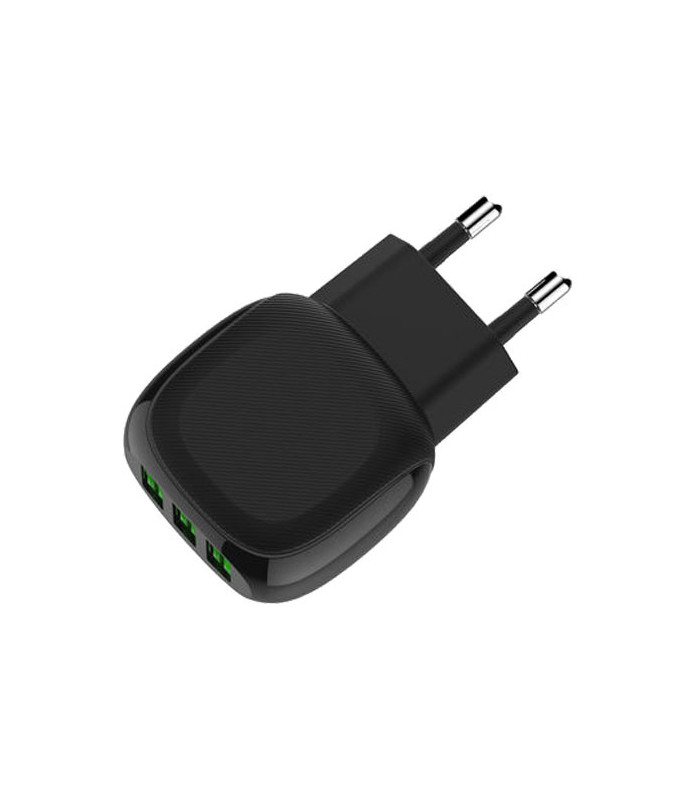 شارژر دیواری الدینیو مدل A3309 3USB PORT Travel Charger 17W EU همراه کابل