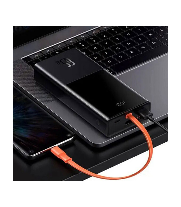 پاوربانک باسئوس مدل Elf Digital Display PPJL000001 با ظرفيت 20000 ميلی آمپر ساعت