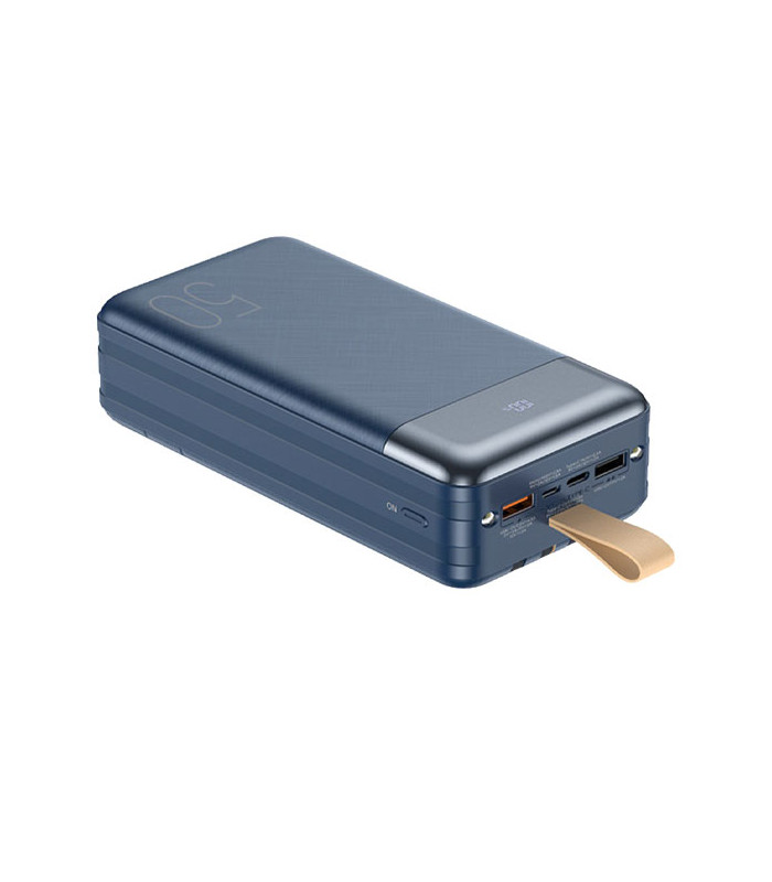 پاوربانک فست شارژ ریمکس مدل RPP-200 Hunergy Series با ظرفيت 50000 ميلی آمپر ساعت به همراه 4 کابل متصل