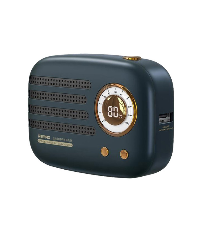 پاوربانک ریمکس مدل Mini Radio RPP-28 با ظرفيت 10000 ميلی آمپر ساعت