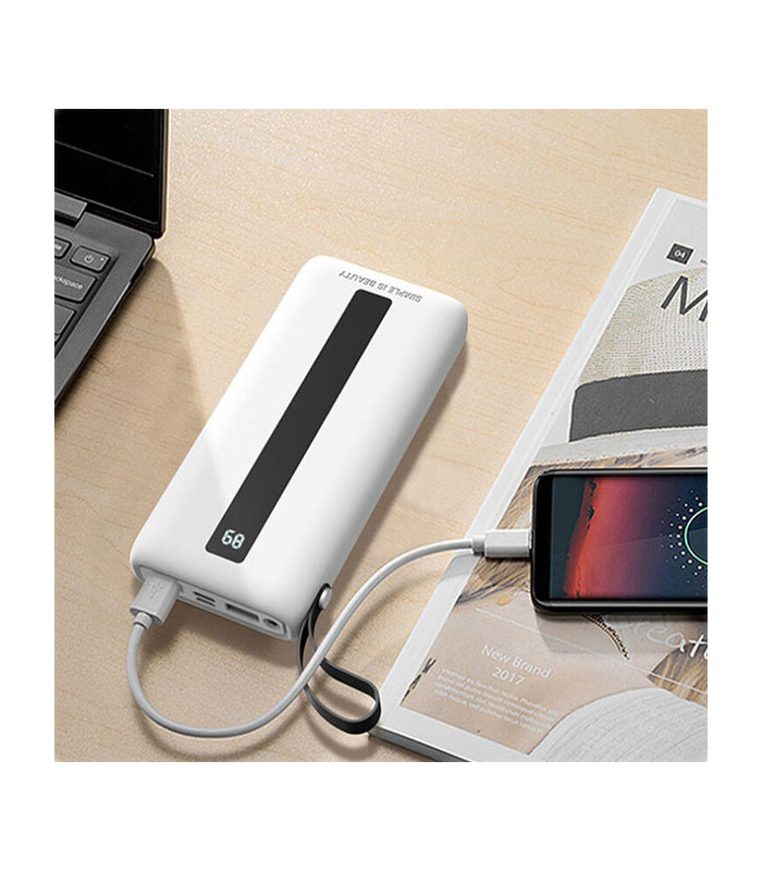 پاوربانک ایکس او مدل PR-104 Digital Display با ظرفيت 20000 ميلی آمپر ساعت