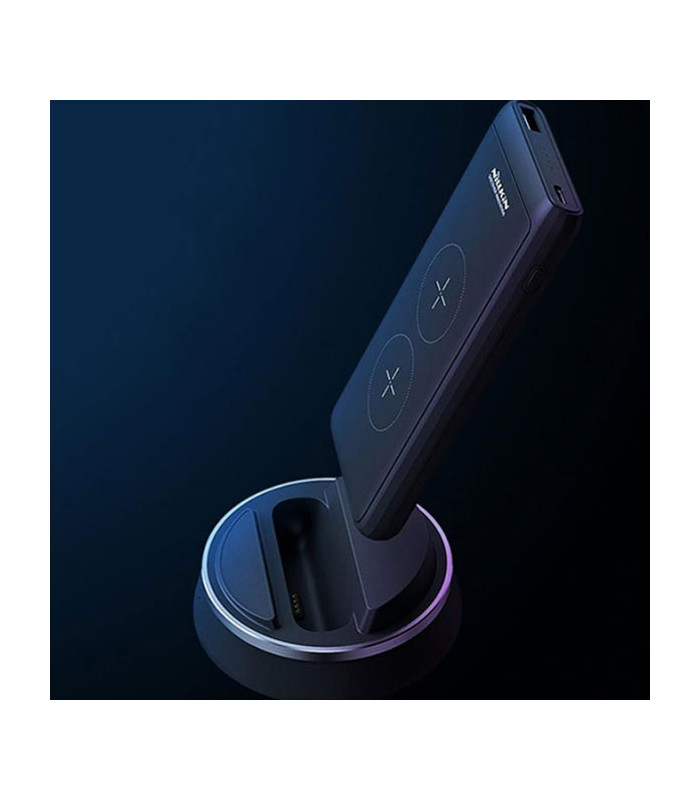 پاوربانک بی سیم و داک شارژ نیلکین مدل NKA08 PowerMount با ظرفيت 10000 ميلی آمپر ساعت