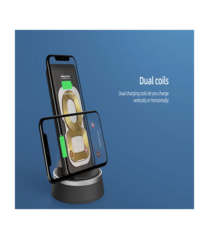 پاوربانک بی سیم و داک شارژ نیلکین مدل NKA08 PowerMount با ظرفيت 10000 ميلی آمپر ساعت