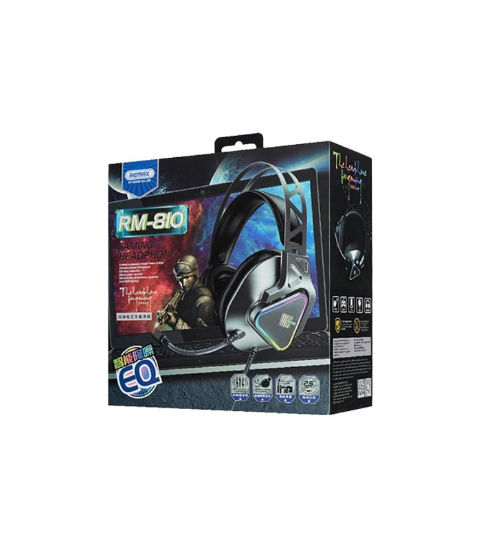 هدفون با سیم گیمینگ ریمکس مدل RM-810 WarGod Series