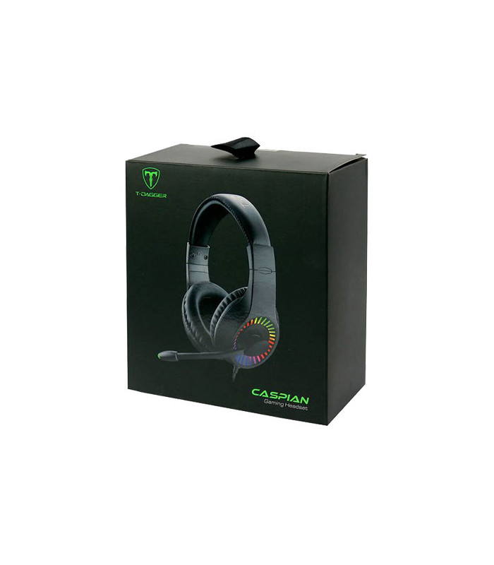 هدفون با سیم گیمینگ تی دگر مدل Caspian T-RGH211