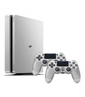 پکیج کنسول بازی سونی مدل PlayStation 4 Slim Silverظرفیت 500 گیگابایت به همراه یک دسته اضافی