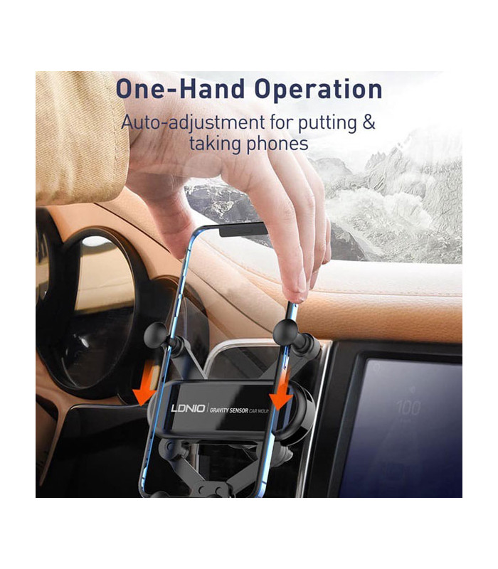 پایه نگهدارنده دریچه کولری گوشی موبایل الدینیو مدل MG03 Gravity Mechanical