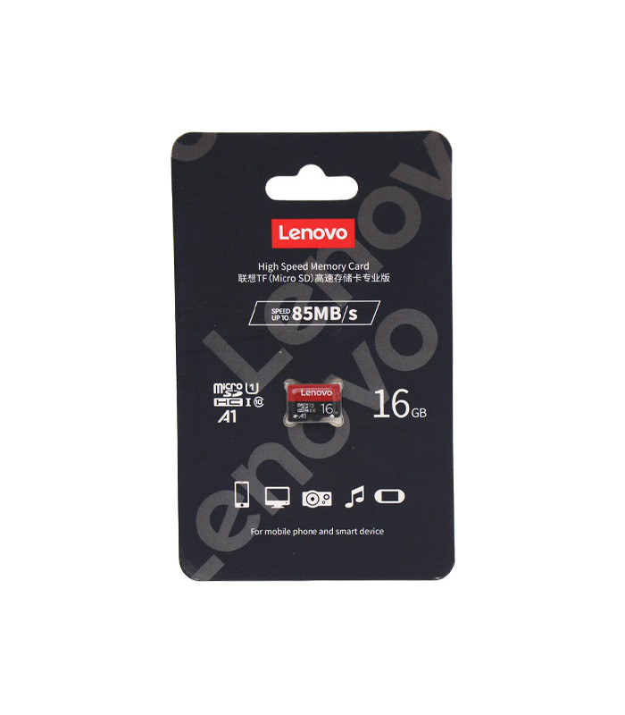 کارت حافظه‌ لنوو مدل MicroSDHC Class 10 U1 A1 ظرفیت 16 گیگابایت