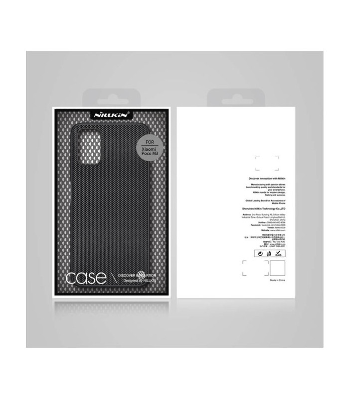 کاور محافظ نیلکین مدل Textured Nylon Fiber مناسب برای گوشی Xiaomi Poco M3