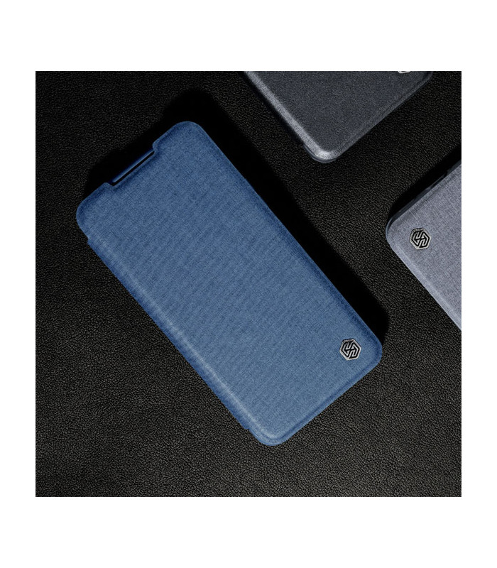کاور محافظ نیلکین مدل Qin Pro Plain Leather Cloth مناسب برای گوشی Samsung Galaxy S22 5G