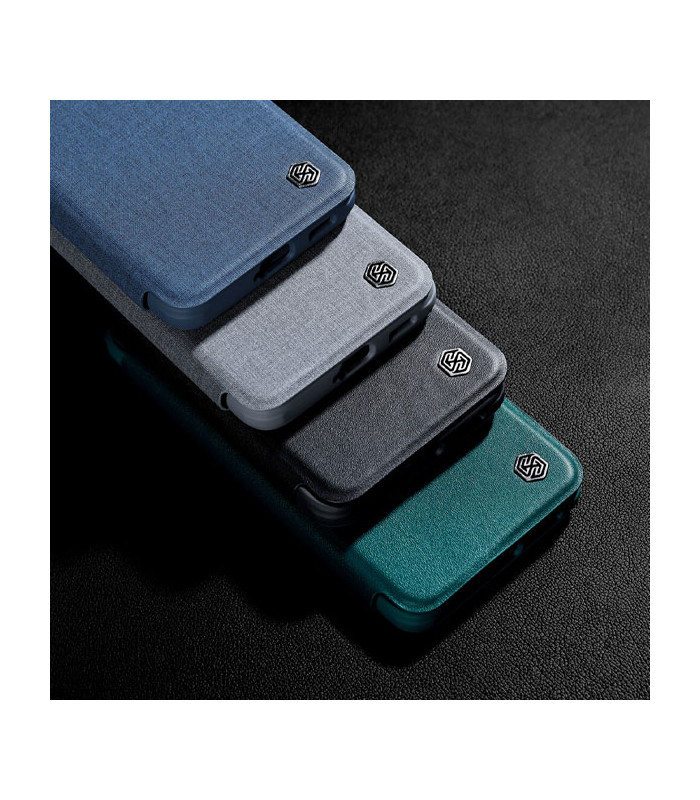 کاور محافظ نیلکین مدل Qin Pro Plain Leather Cloth مناسب برای گوشی Samsung Galaxy S22 5G