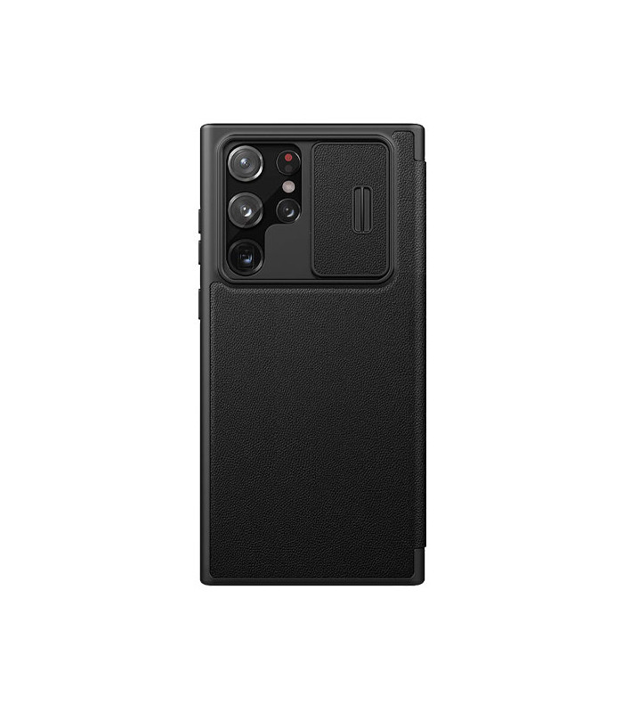 کیف محافظ نیلکین مدل Qin Pro Plain Leather Cloth مناسب برای گوشی Samsung Galaxy S22 Ultra 5G