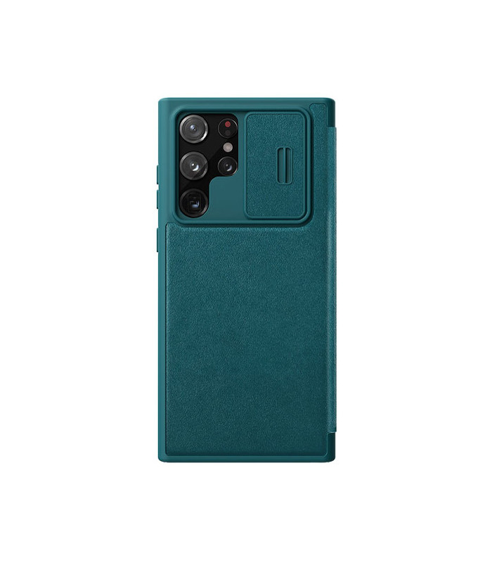 کیف محافظ نیلکین مدل Qin Pro Plain Leather Cloth مناسب برای گوشی Samsung Galaxy S22 Ultra 5G