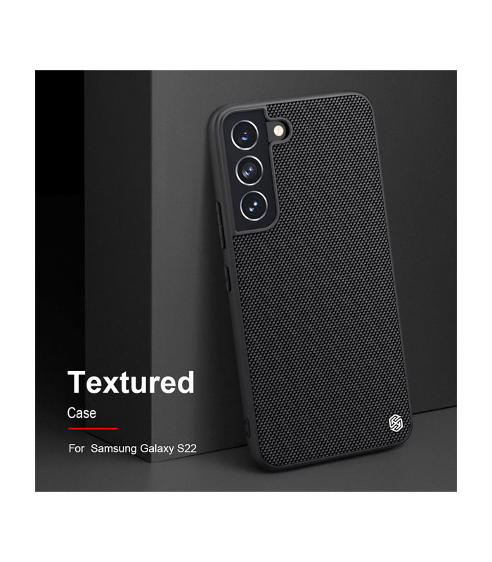 کاور محافظ نیلکین مدل Textured Nylon Fiber مناسب برای گوشی Samsung Galaxy S22 5G