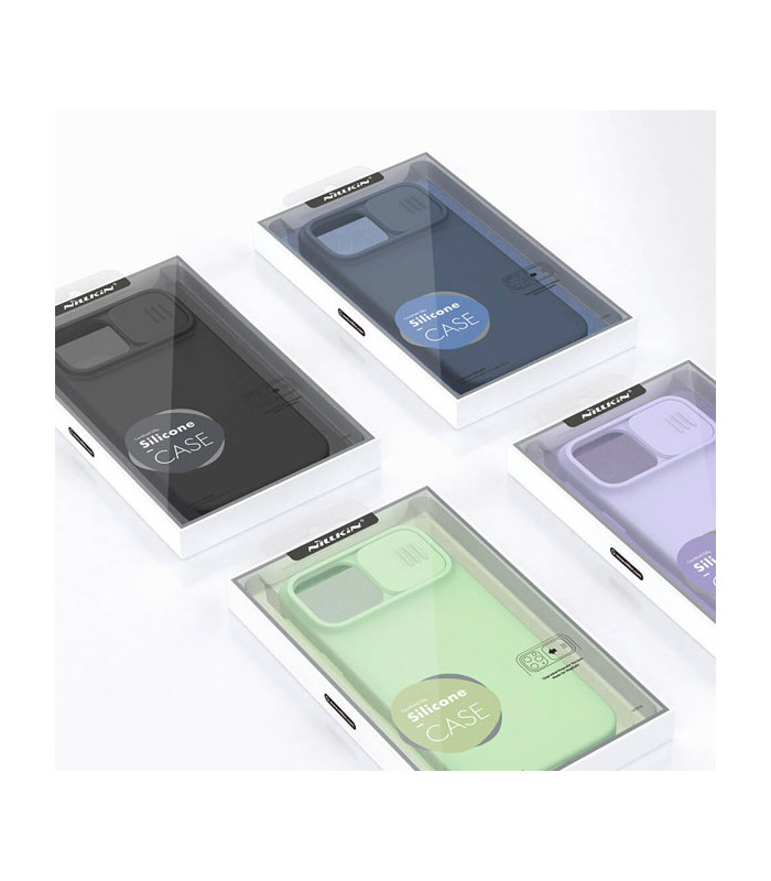 کاور محافظ نیلکین مدل CamShield Silky Silicon مناسب برای گوشی Apple iphone 13 pro