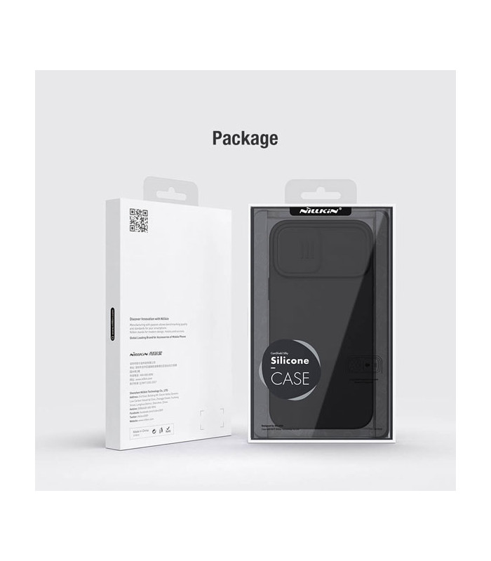 کاور محافظ نیلکین مدل CamShield Silky Silicon مناسب برای گوشی Apple iphone 13 pro