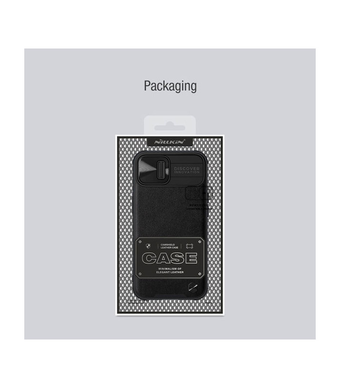 کاور محافظ نیلکین مدل CamShield Leather مناسب برای گوشی Apple iphone 13