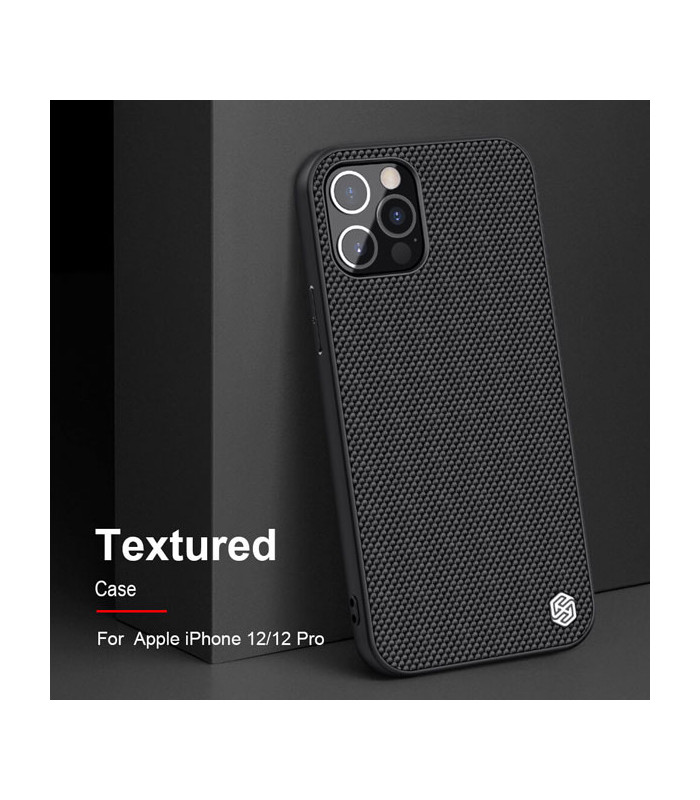 کاور محافظ نیلکین مدل Textured Nylon Fiber مناسب برای گوشی Apple iphone 12/12 Pro