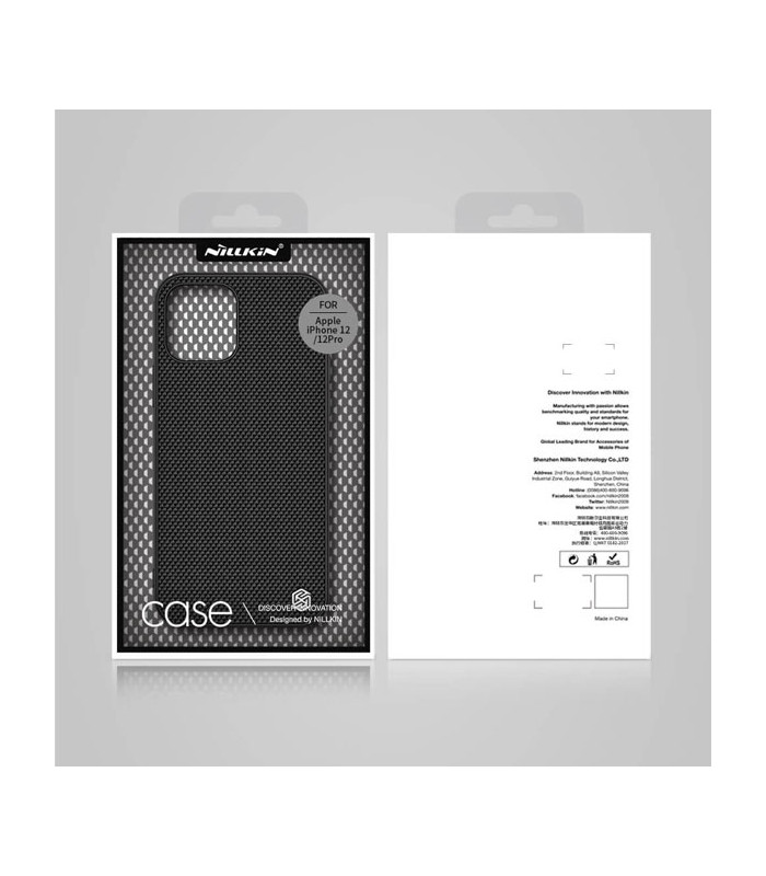 کاور محافظ نیلکین مدل Textured Nylon Fiber مناسب برای گوشی Apple iphone 12/12 Pro