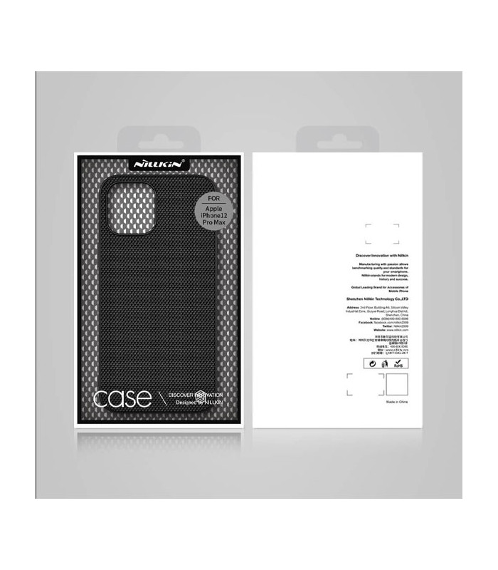 کاور محافظ نیلکین مدل Textured Nylon Fiber مناسب برای گوشی Apple iphone 12 Pro Max