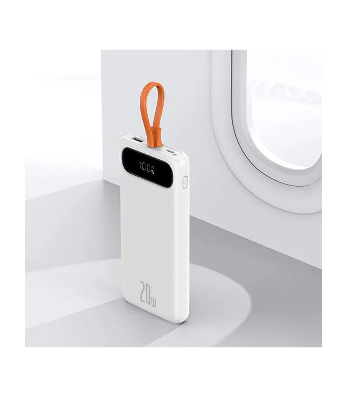 پاوربانک باسئوس مدل Block Digital Display PPBLK-02 با ظرفيت 10000 ميلی آمپر ساعت