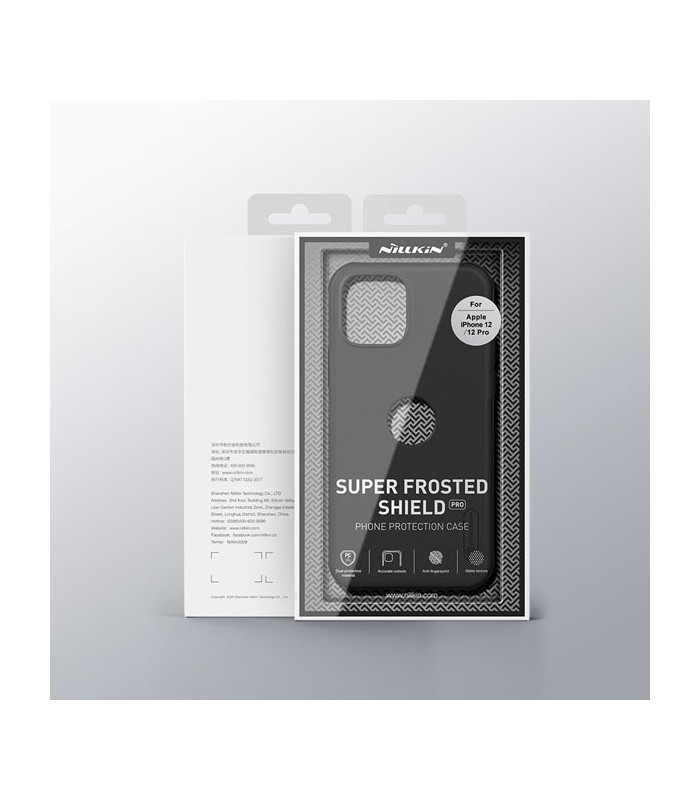 کاور محافظ نیلکین مدل Super Frosted Shield مناسب برای گوشی Apple iPhone 12/12 Pro