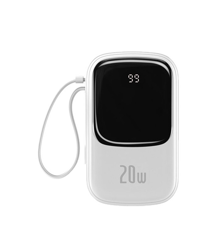 پاوربانک فست شارژ باسئوس مدل Qpow Digital Display PPQD-H01 با ظرفيت 20000 ميلی آمپر ساعت توان 20 وات