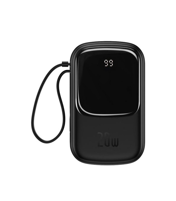 پاوربانک فست شارژ باسئوس مدل Qpow Digital Display PPQD-H01 با ظرفيت 20000 ميلی آمپر ساعت توان 20 وات