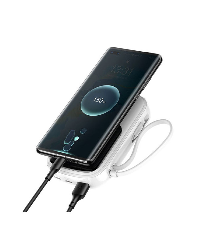 پاوربانک فست شارژ باسئوس مدل Qpow Digital Display با ظرفيت 20000 ميلی آمپر ساعت توان 20 وات