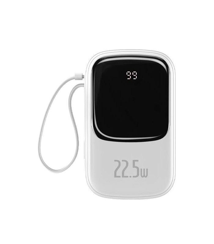 پاوربانک فست شارژ باسئوس مدل Qpow Digital Display با ظرفيت 20000 ميلی آمپر ساعت توان 22.5 وات