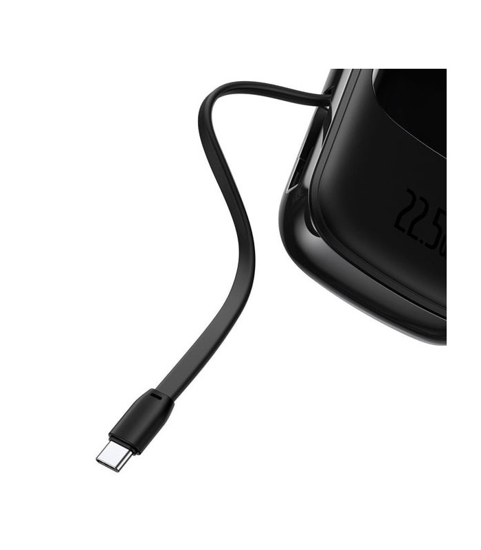 پاوربانک فست شارژ باسئوس مدل Qpow Digital Display با ظرفيت 20000 ميلی آمپر ساعت توان 22.5 وات