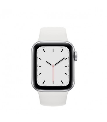 ساعت هوشمند اپل واچ سری SE مدل Silver Aluminum Case With White Sport Band 44mm