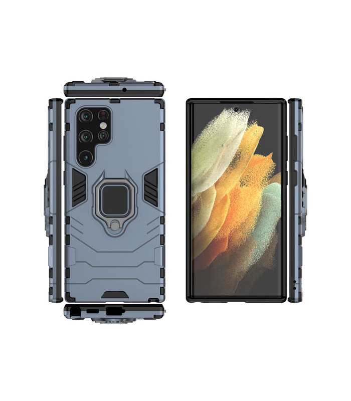 کاور محافظ کیشن مدل Keysion Shockproof Armor Ring Holder مناسب برای گوشی Samsung Galaxy S22 Ultra